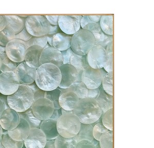 Panneau mural de luxe en nacre naturelle, coquillage marin, artisanat, vente en gros directe d'usine, pour salon de villa contemporaine - Product Image 2