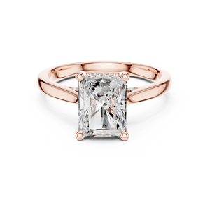 Luxury Cushion Cut Diamond Engagement <b>Ring</b> 18K Gold <b>Split</b> Shank Hidden Halo <b>Ring</b> for Women - Product Image 1