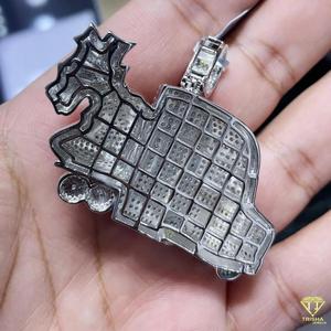 Colgante de Camión de Dinero con Incrustaciones de Diamantes Moissanite de Primera Calidad, Estilo Hip Hop - Product Image 2