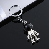 Pendentif de couple robot spatial créatif, porte-clés de voiture pour homme et fille