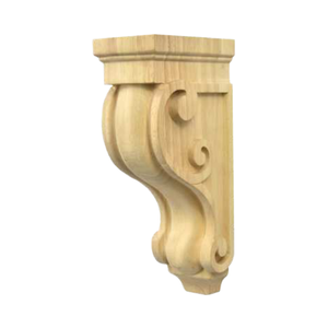 Modern Solid Wood Corbels for Cabinets Furniture Decorative Wooden Brackets Custom OEM Wholesale Supplier Wood Corbels - Product Image 1