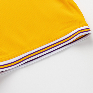 Shorts de basketball pour hommes avec logo personnalisé, en maille respirante, séchage rapide, cordon de serrage, pour la gym, l'entraînement, la course à pied, 100% polyester - Product Image 5