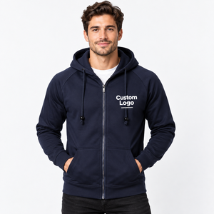Sudaderas con Capucha de Invierno para Hombre, de Primera Calidad, Color Sólido, Mezcla de Poliéster/Algodón, Transpirables, 180g, Impresión Personalizada, Corte Regular - Product Image 1