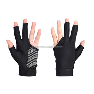 ถุงมือบิลเลียดสนุกเกอร์คุณภาพสูงขนาด XXL สำหรับผู้ชายและผู้หญิง ออกแบบโลโก้ได้ตามต้องการ สำหรับมือซ้าย 3 นิ้ว ผลิตจากผ้าสแปนเด็กซ์ - Product Image 4