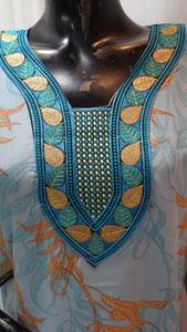 De algodón hecho a mano bloque impreso kaftan corto - Product Image 6