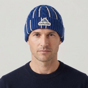 Custom Y2K Acrylic Jacquard Knit <b>Beanie</b> Embroidered Winter Warm Fashion <b>Hat</b> OEM Wholesale 100% <b>Wool</b> Unisex Casual - Product Image 2