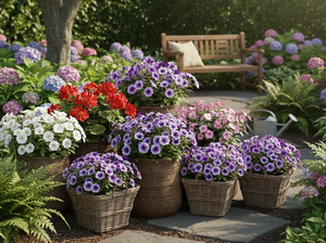 Cesta cuadrada de mimbre tejida a mano con asas, maceta de mimbre natural para decoración de interiores, patio y jardín, procedente de Vietnam. - Product Image 6