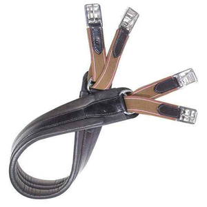 Cincha de malla ligera y transpirable para silla de montar inglesa, doble elástica, con sistema de turbina para caballo - Product Image 2