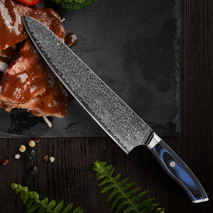 Couteau de Chef de Luxe LEGACY BLADES en Acier Damas, Manche en Bois de Chêne, Fait Main, Couteau de Cuisine Professionnel, Fournisseur d'Usine - Product Image 2