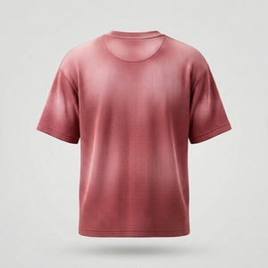 เสื้อยืดลายย้อมสีแบบไล่เฉดสีฟอกสีสไตล์วินเทจ แขนสั้น รับผลิตตามสั่งจำนวนมาก - Product Image 2
