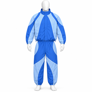 Nuevo diseño de conjuntos deportivos cortavientos para adultos, de nailon/poliéster, tela transpirable y duradera, tallas grandes para hombre. - Product Image 6