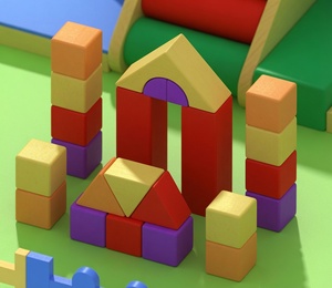 Juego de Bloques de Plástico de Primera Calidad para Área de Juegos Infantil, Uso en Jardín de Niños - Product Image 4