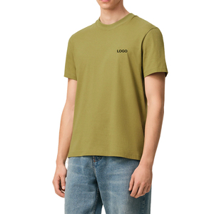 T-shirts en coton pour hommes, logo personnalisé, broderie minimaliste, streetwear, jersey premium, tee-shirt personnalisé OEM, haut pour hommes - Product Image 5
