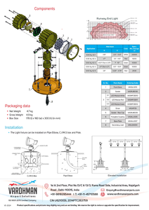 Luz de Advertencia de Obstáculos de Aviación LED Verde Unidireccional ICAO FAA IEC 6.6A, Sistema de Luz de Advertencia de Umbral de Aproximación a Pista Elevada XL - Product Image 4