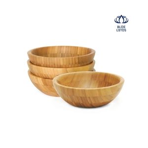 2026 Blue Lotus Vietnam Ensemble de bols et de services en bambou naturel, sans plastique, articles de cuisine, vente en gros, export - Product Image 1