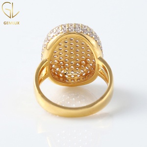 Round Cut Moissanite Cluster Engagement <b>Ring</b> – Twinlight Bella's Inspired <b>Split</b> Shank <b>Ring</b> - Product Image 6