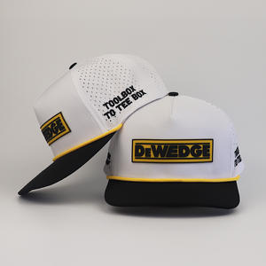 Casquettes de golf imperméables brodées sur mesure, casquettes de baseball à 5 panneaux, casquettes Melin Snapback pour homme - Product Image 4