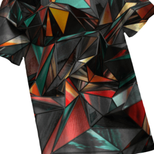 Men's Solid O-Neck Short Sleeve T-<b>Shirt</b> Regular Fit Casual Style Digital Print Knitted <b>100</b>% <b>Polyester</b> Fabric Anti-Wrinkle - Product Image 5
