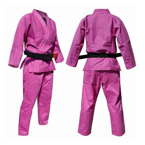 <b>Pink</b> Customized WATZY SPORTS Jiu Jitsu Uniform Adult 100% Cotton 300g Lightweight Durable Regular Fit Unisex Martial Arts Wear - Product Image 1