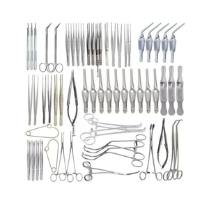 Juego de Instrumentos Quirúrgicos de Alta Calidad para Cirugía Vascular Mayor, 61 Piezas, Acero Inoxidable, Instrumentos Quirúrgicos Manuales, CE - Product Image 1