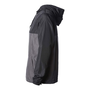 <b>Men's</b> Hooded Windproof Color Blocking Pullover <b>Jacket</b> Regular Fit Polyester Spring Casual Streetwear Style - Product Image 4