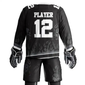 Maillot de hockey sur glace uni, fabriqué au Pakistan, pour hommes, grandes tailles, faible MOQ, OEM, 100% polyester - Product Image 1