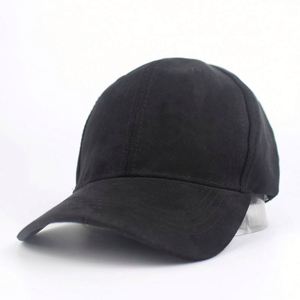 Gorras de béisbol coreanas de color liso con visera de gamuza personalizada, gorra de gamuza gris con visera curva para hombre y mujer - Product Image 2