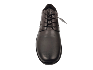 Chaussures habillées Oxford noires en cuir pour hommes, à enfiler, bout rond, semelle extérieure en caoutchouc amorti, semelle intermédiaire en EVA, pour le bureau et la carrière - Product Image 2