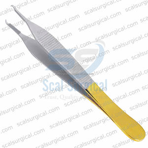 Pinzas de Blefaroplastia Adson con Puntas de Carburo de Tungsteno, Instrumento de Cirugía Plástica Manual de Precisión, Acero Inoxidable, Atraumático - Product Image 2