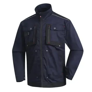 Venta caliente hombre ropa de trabajo personalizar seguridad ropa de trabajo traje de soldadura reflectante Multi bolsillos