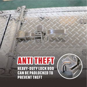 กล่องเครื่องมือประตูสวิงคู่อลูมิเนียม (พร้อมตัวล็อคลูกเบี้ยวและงานหนัก) ขัดเงาพื้นผิว - Product Image 5