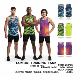Camiseta Deportiva Sublimada sin Mangas para Hombre, Personalizada para MMA, Transpirable, para Entrenamiento, Gimnasio, Fitness y Ejercicio - Product Image 6