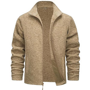 Chaqueta de Forro Polar para Hombre con Logotipo Personalizado al por Mayor, Chaqueta de Invierno Cálida con Cierre Completo y Forro de Sherpa, Proveedor OEM - Product Image 5