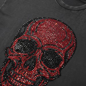 Camiseta de Diamantes de Imitación al por Mayor para Mujer, Ajustada y Sexy, con Estampado de Letras Personalizado, Ropa Brillante con Cristales, Fabricante - Product Image 6