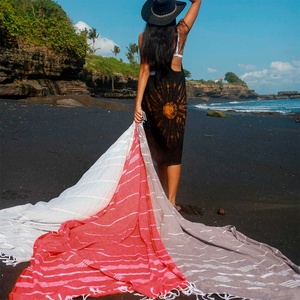 Wholesale High Quality 100% Turkish Cotton Beach <b>Towel</b> Customized Pestemal Hair <b>Towels</b> With Logo Custom Printed <b>Bath</b> <b>Towels</b> <b>Set</b> - Product Image 4