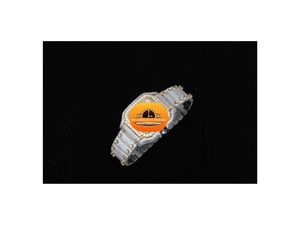 Reloj de Cuarzo con Diamantes Octogonales para Mujer, Marca NM Jewellery & Watches, Correa de Acero Inoxidable, Esfera Analógica, Estilo Lujoso, Cristal de Zafiro de 30 mm - Product Image 1