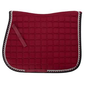 Tapis de selle en coton tapis de sueur avec strass logo personnalisé décoration tapis de selle de cheval - Product Image 1