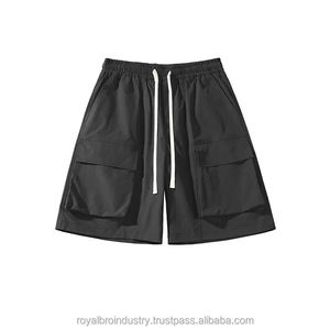 Shorts cinq poches, fond blanc, vêtements de travail d'été, décontractés, sport, gym, imperméables, séchage rapide, motif - Product Image 1