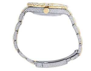 Reloj de Lujo para Hombre, con Moissanita, Cuarzo Analógico, Acero, 41MM, Resistente al Agua 3BAR, Estilo Hip Hop - Product Image 5