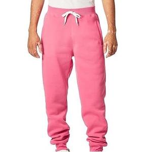 Pantalones Deportivos de Lana para Hombre, Color Naranja, Estilo Vintage, Cintura Elástica, Bolsillos Laterales, Casuales, Transpirables, de Felpa Tejida para Otoño - Product Image 4