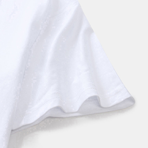 Servicio OEM, Camiseta Casual Personalizada con Estampado 3D en Relieve para Mujer, Tejido de Punto de Algodón, Transpirable, Diseño Antiarrugas, Patrón Sólido - Product Image 6