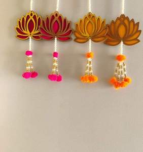 Ethnic Fabric Art Deco Wall Hanging Traditional Handmade <b>Decor</b> Stylish Home Interiors Diwali Weddings Birthday Festive - Product Image 3