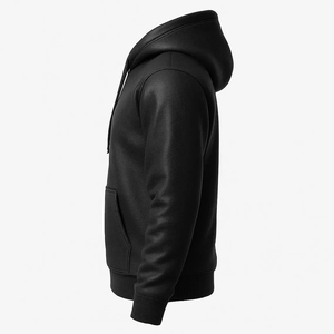 Leather Hoodie Sheepskin Leather <b>Mens</b> Streetwear <b>Pullover</b> Hoodie Genuine Sheepskin Leather <b>Jackets</b> Hoodies - Product Image 3