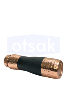 Bouteille d'eau OTSAK Premium écologique, moderne et luxueuse, avec couvercle en cuivre martelé noir, pour le bureau, l'extérieur et la maison, 34 oz (1000 ml) - Product Image 2