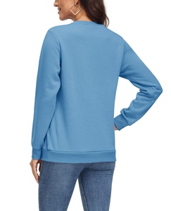 Sudaderas de mujer de color sólido, sudaderas de mujer informales de buena calidad personalizadas, sudadera de fabricación pakistaní - Product Image 3