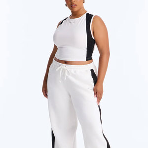 Conjunto de Pantalones Cortos de Dos Piezas para Mujer, Estilo Casual, Transpirable, Talla Grande, para Verano - Product Image 1