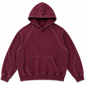 Sweat-shirt à capuche Y2K surdimensionné personnalisé de qualité supérieure, épais, style streetwear, marque privée, pour homme, effet vintage délavé - Product Image 3
