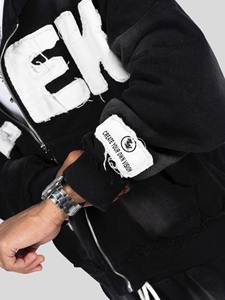 Conjunto Deportivo Unisex con Apliques Bordados, Ropa Deportiva de Diseño, Chándal Personalizado, Conjunto de Sudadera con Cremallera para Hombre - Product Image 3