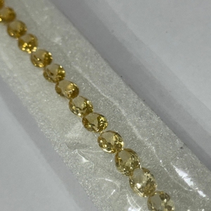 Ensemble exclusif de 23 pierres précieuses en citrine jaune naturelle, taille ovale, 25,14 carats, 6x8mm, provenant de Madagascar, pour bracelet tennis et bijoux - Product Image 5