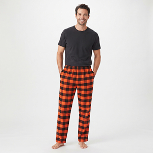 Pantalon de nuit pour homme 100% coton, pantalon de pyjama décontracté à carreaux pour homme, pantalon de nuit en flanelle de qualité supérieure pour homme - Product Image 6